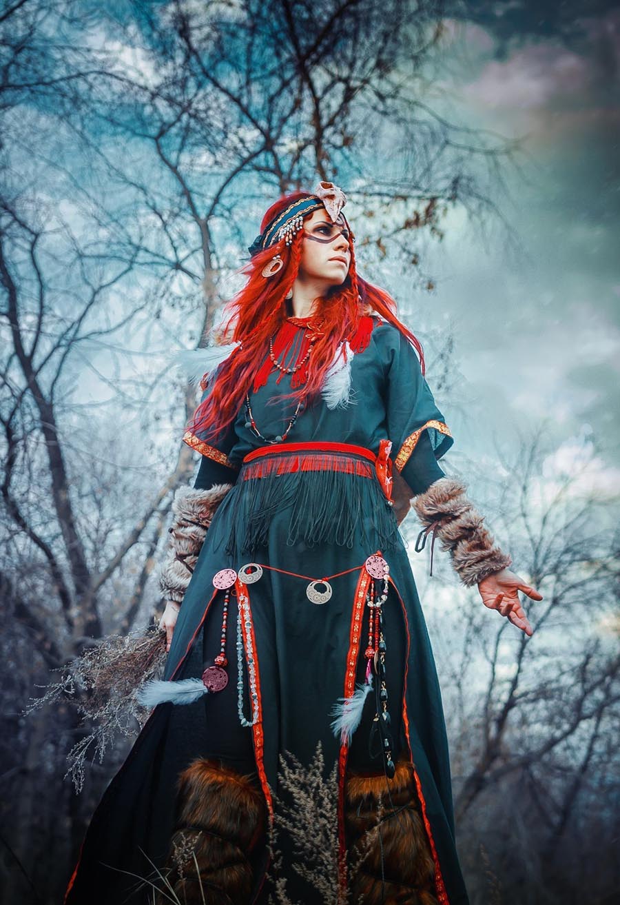 Girls in Slavic costumes underwear in Saitama