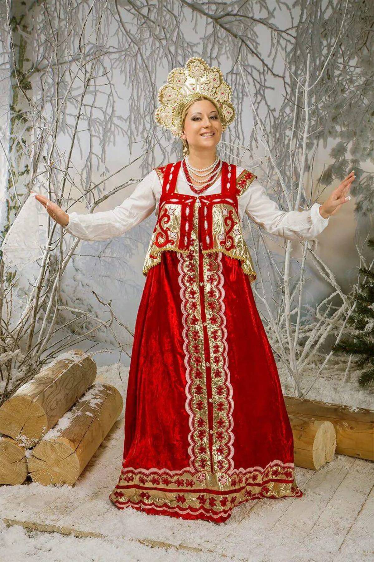 Girls in Slavic costumes in Saitama