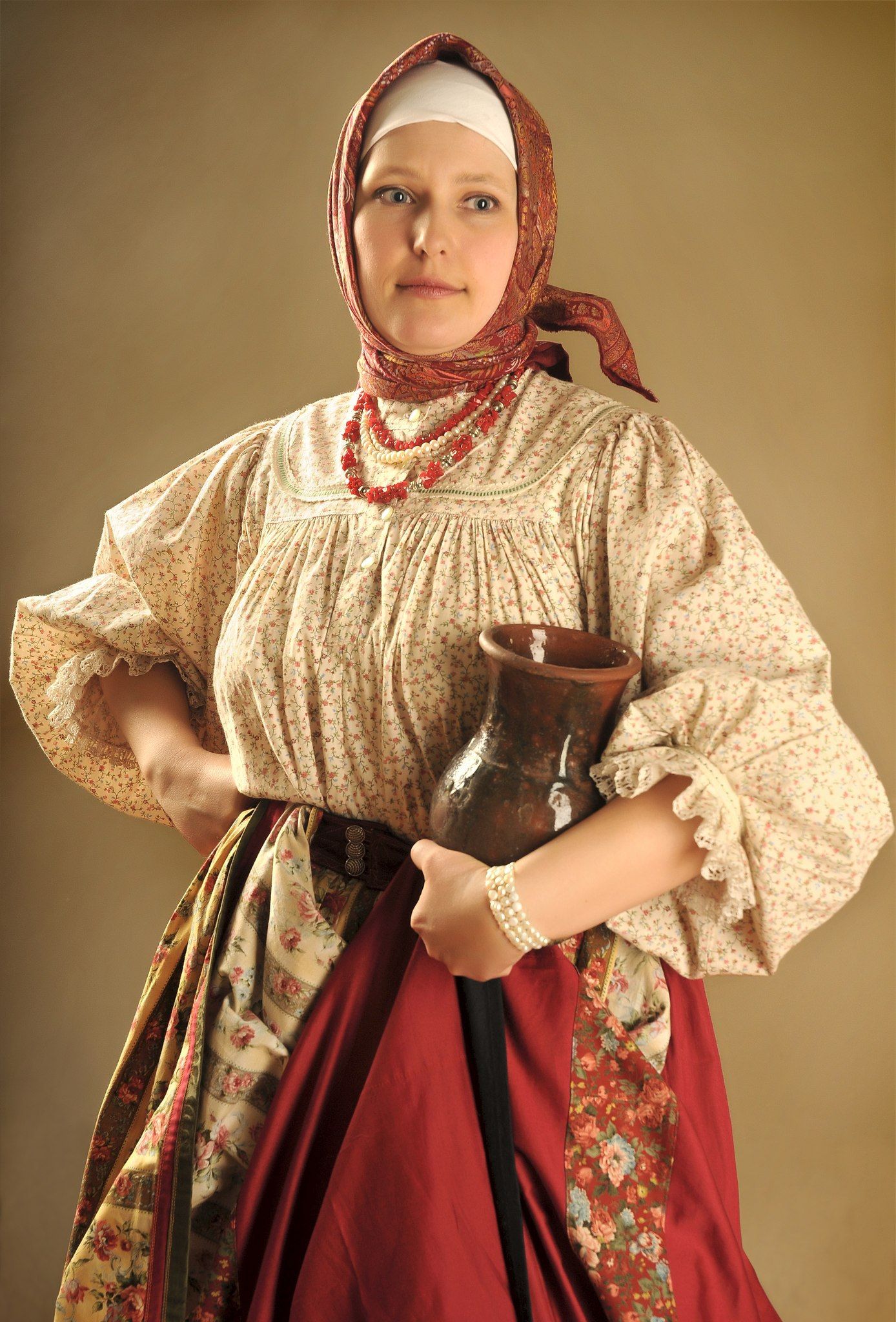 Girls in Slavic costumes in Saitama